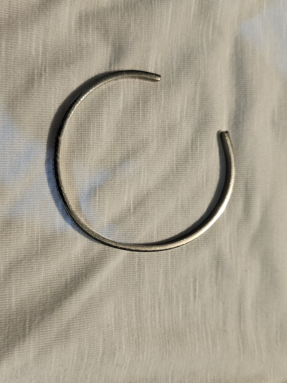 Minimalist Silver Open Cuff Bracelet
